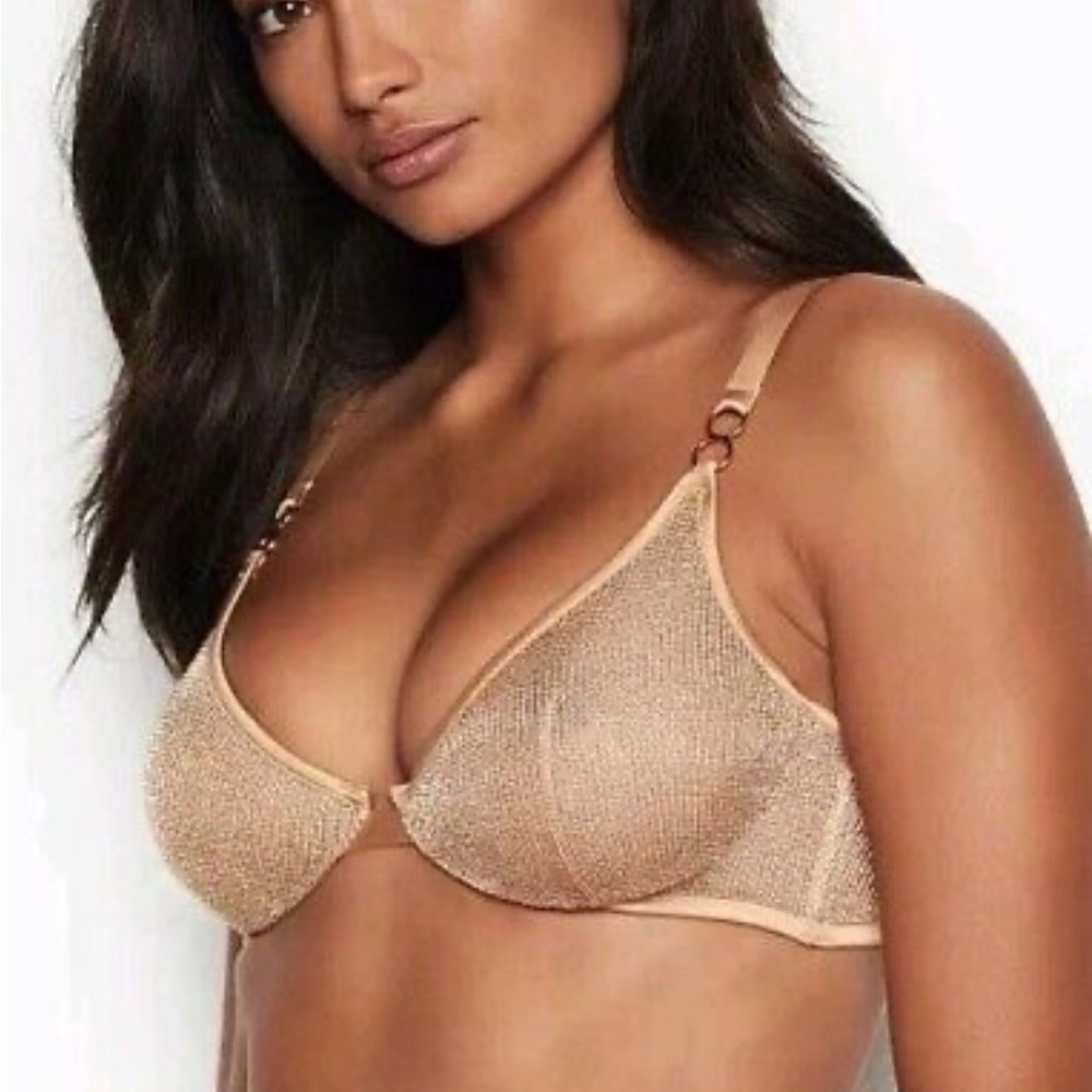 Victoria’s Secret Gold Plunge Demi Bra- never been worn